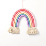 Yeknu  Handmade Hanging Decor Macrame Rainbow Home Decoration Wall Ornaments Baby Room Nursery Decor Nordic Photography Accessories