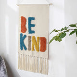 Yeknu  Hanging Tapestry with Handmade Tassels Dorm Hotel Wall Hanging Cover Blanket Decor Fabric Home Stay Ramadan Decoration