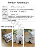 Yeknu  White Pink Peel and Stick Wallpaper Removable Fresh Peony Self-Adhesive Prepasted Wallpaper Waterproof Extra Thick Wall Mural