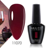 Yeknu  15ml Nail Gel Polish Red Pink Colorful Semi Permanent Soak Off UV LED Base Top Coat Nails Art Gel Varnishes For Manicure