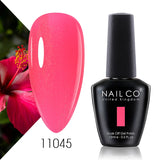 Yeknu  15ml Nail Gel Polish Red Pink Colorful Semi Permanent Soak Off UV LED Base Top Coat Nails Art Gel Varnishes For Manicure