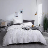 Yeknu  Silky Soft Pure 600TC Egyptian Cotton Solid color Bedding set Duvet Cover+2Pcs Pillowcases Twin Double Queen King Size