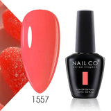 Yeknu  15ml Nail Gel Polish Red Pink Colorful Semi Permanent Soak Off UV LED Base Top Coat Nails Art Gel Varnishes For Manicure
