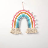 Yeknu  Handmade Hanging Decor Macrame Rainbow Home Decoration Wall Ornaments Baby Room Nursery Decor Nordic Photography Accessories