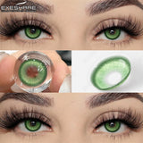 Yeknu Madrid Green 1 Day Use I 14.2mm,10 Pcs=5Pair
