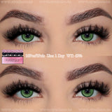 Yeknu Madrid Green 1 Day Use I 14.2mm,10 Pcs=5Pair