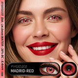 Yeknu Cosplay Madrid Red 14.0mm 1 Pair | 1 Year