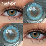 Yeknu New Colored Lenses for Eyes Blue Colored Pupils for Eyes Green Natural Lenses Purple y2k Lenses Brown Gray Color Lens