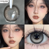 Yeknu  2pcs/pair Beauty Purple Contact Lenses for Eyes Myopia Colored Contact Lenses Natural Blue Lens Fashion Cosplay Pupils