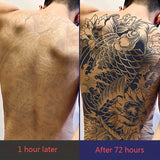 Yeknu  4 Sheets Judgment Angel Combo Full Back Tattoo Sticker,realistic, Long-lasting Waterproof for 1-2 weeks, Fake Tattoo