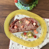 Yeknu  Creative Color Checkered Breakfast Steak Oval Dish Plate  Handmade Glass Plate Retro Checkered Flat Plate Ins style Oval Plate