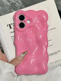 Yeknu  Suitable For Iphone 16 Promax Phone Case 3D Bubble Korean Soft Shell Iphone 15 14 13 All Inclusive 12 Anti Drop 11 Protective Ca