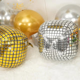 Yeknu  Disco Party Decor Gold and Silver Glitter Disco Foil Balloons 22-inch Bachelorette Birthday Party Night Clubs Bars Balloon Decor