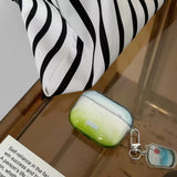 Yeknu  Minimally Dyed Green Is Suitable For Apple AirPods Pro 1st, 2nd, 3rd Generation Bluetooth Earphone Case Protective Case