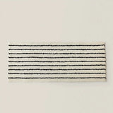 Yeknu  Long Tufting Stripe Bedroom Rug Chic Bathroom Mat Anti-Slip Bathmat Tub Side Carpet Area Floor Pad Doormat Home Room Decor