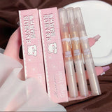 Yeknu  Cute Bear Liquid High Gloss Pen High Quality Soft Brushes Head Makeup Highlighter Pearllight Brightening Eye and Nose Cosmetics