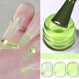 Yeknu  10ml Reinforcement Gel Nail Polish Self-leveling Gel Construction Gel Thick Base Gel Hard Painting Gel Varnishes