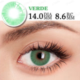 Yeknu  1Pair Color Contact Lenses for Blue Eyes Natural Pupils Green Ice Lenses Eye Color Contact Lens