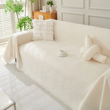 Yeknu  Boho Couch Cover Farmhouse Sofa Slipcover Simple Couch Protector for Dogs Chenille Sofa Covers L Shaped Couch Cushion Covers