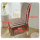 Yeknu Thick Lace Skirt Style Chair Cover Lightweight Luxurious Seat Cushion Minimalist All Inclusive Elastic Multi Color Covers