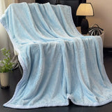 Yeknu  new solid color blanket flannel winter nap blanket piled thickened coral fleece casual blanket