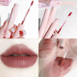 Yeknu  Crystal Velvet Lip Gloss – 6-Color Smudge-Proof Matte Lip Glaze Long-Lasting Whitening Effortless Korean Style Look