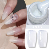 Yeknu  Jelly Transparent Gel Nail Polish Nude Pink  Color UV Soak Off Gel Varnish Jade Nail Art Gel 10ml Design Manicure