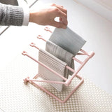 Yeknu  1pc Foldable Towels Hanger Cleaning Rag Rack Organizer Dish Washing Holder Bathroom Towel Holder Kitchen Accessories