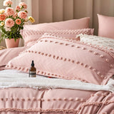 Yeknu  7-piece tufted design comforter set, soft and comfortable, bedding set, room decoration, suitable for all seasons, ideal gift, q