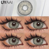 Yeknu  1Pair Fashion Big Lenses Colored Contact Lenses for Eyes Beauty Blue Eyes Lenses Natural Green Pupils Brown Grey Lens
