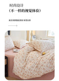 Yeknu Spring and summer pure cotton small fresh four-piece set, bedding sheet quilt cover, cotton student dormitory three-piece set