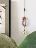 Yeknu  New Chinese Style Wooden Wind Chimes Camping Decorative Good Luck Charm Ornament Small Hanging Piece Garden Decor