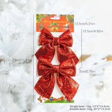 Yeknu  Cisas Decorative Gold Sequin Large  Knot Hanging Ornament Winter Inclination High End Festive Supplies Gifts