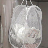 Yeknu  Collapsible Pop-up Mesh Laundry Basket Portable Clothes Hamper for Easy Washing and Storage of Dirty Clothes Socks Toys Sundries