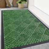 Yeknu  Olanly Front Door Mat Outside Entrance Heavy Duty Sturdy Natural Rubber Doormat Non-Slip Low Profile Floor Mat For Entryway