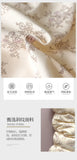 Yeknu 2025 new class A knitted cotton four-piece set, small fresh quilt cover, bed sheet floral dormitory three-piece set
