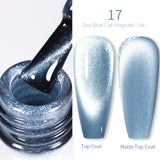 Yeknu  Gold Reflective Moonlight Gel Nail Polish Cat Magnetic Aurora Spar Glitter Semi-Permanant Varnish Nail Art Magnetic
