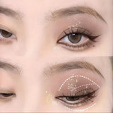 Yeknu  Matte Glimmer Eye Shadow Plate 16 Shades Brown Nude Pink Saturated Korean Makeup Palette Long Lasting