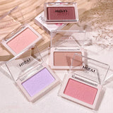 Yeknu  Peach Powder monochrome blush long-term durability Peach orange soft mist matte natural blush six colors available