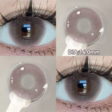 Yeknu  2pcs Cyberpunk Blue Contact Lenses for Eyes Fashion Color Pupils Beauty Eye Color lenses Natural Gray Lens Myopia Lenses