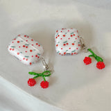 Yeknu  Korean Ins frosted cute cherry suitable for Apple AirPods Pro 2 Generation 3 Generation Headphone Case Protective Case 1 Generat