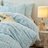 Yeknu High-end Autumn Winter Queen Bedding Set Soft Warm Artificial Rabbit Velvet Bed Set Cozy King Size Duvet Cover Set with Sheets