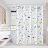 Yeknu  Transparent Waterproof Shower Curtain Bathroom Translucent Partition Curtain Easy Clean Wipe Mildew Proof Curtains with Hooks