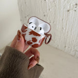 Yeknu  Brown Cow Pattern Suitable For Airpods Pro 3 Headphone Cover 4th Generation Airpods S1 2nd Generation Pro New 3rd Generation Pro