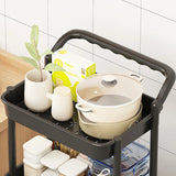 Yeknu  Small stroller home storage rack, floor to ceiling multi-layer crevice storage rack, kitchen, bathroom, living room storage and