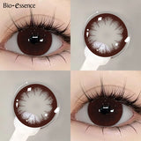 Yeknu  New 1 Pair Colored Contact Lenses with Prescription Myopia Lenses Degree Colored Pupils Year Disponible