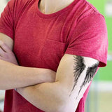 Yeknu  Long-lasting waterproof temporary tattoo stickers with simulated non-reflective wing patterns for men and women arm fake tattoos