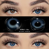 Yeknu  1 Pair Colored Contact Lenses with  Prescription Myopia Lenses Degree Natural Lenses Brown Lenses Yearly