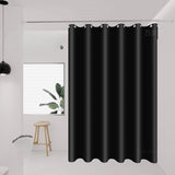 Yeknu  Transparent Waterproof Shower Curtain Bathroom Translucent Partition Curtain Easy Clean Wipe Mildew Proof Curtains with Hooks