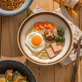 Yeknu  Japanese Lamian Noodles Bowl, Creative Household Kitchen Restaurant Supplies, Advanced Tableware Salad Fruit Soup Hat Bowls, 1Pc